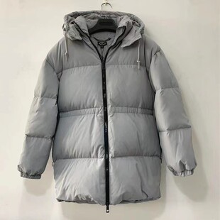 捡漏！冬装女款中长款韩版加厚连帽防水保暖羽绒服