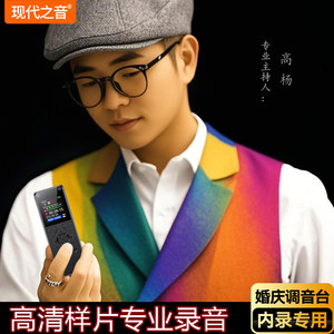 现代之音专业调音台内录录音笔主持人话筒声线对录笔声乐器转录器