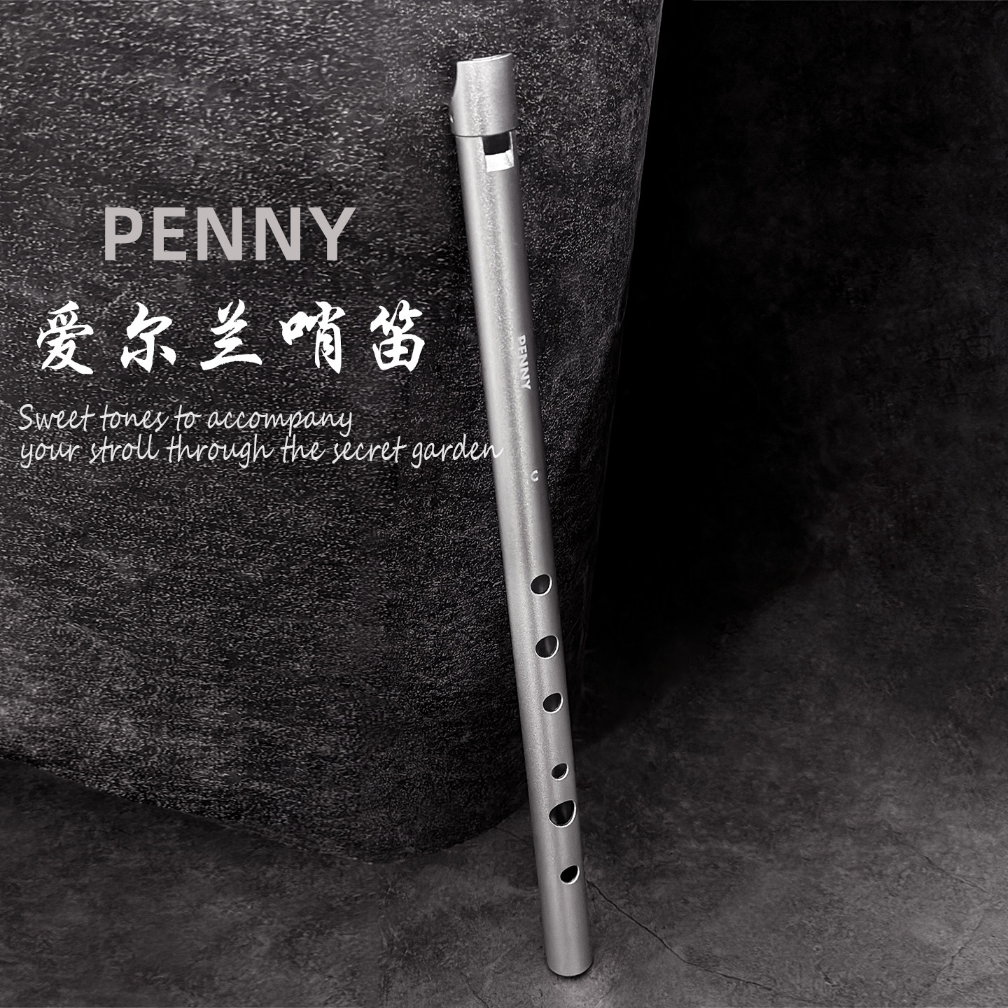 彭尼PENNY爱尔兰哨笛初学者入门全铝合金6孔C调D调高低音竖笛直笛