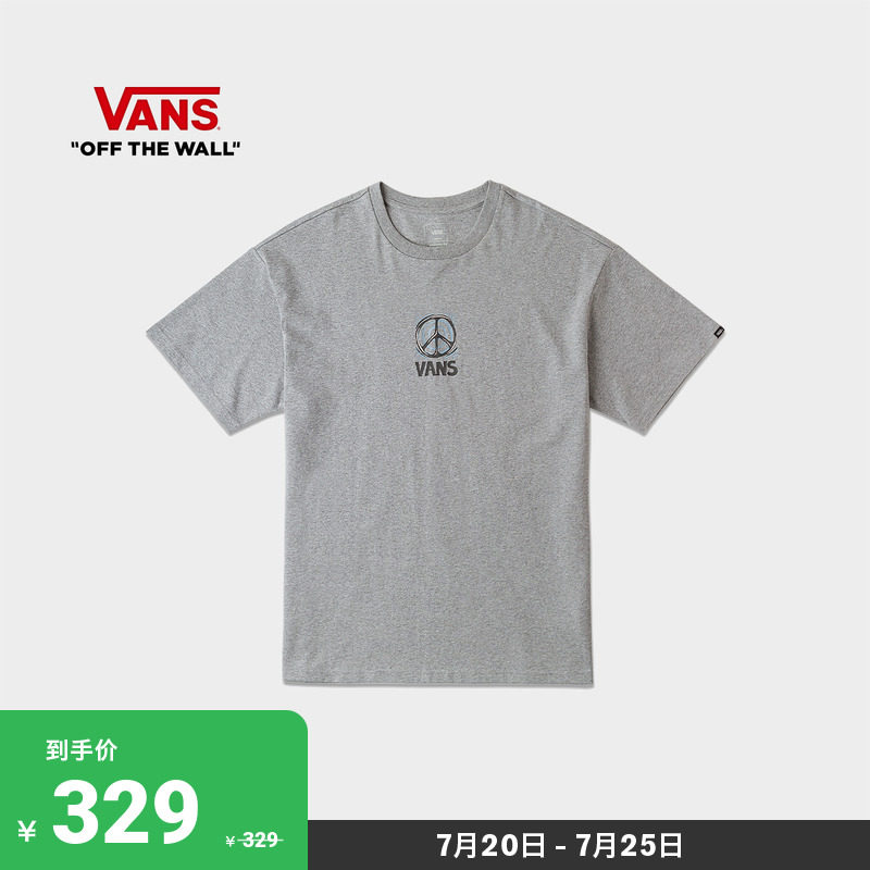 【狂暑季】vans范斯官方 男女情侣纯棉短袖t恤趣味印花舒适圆领
