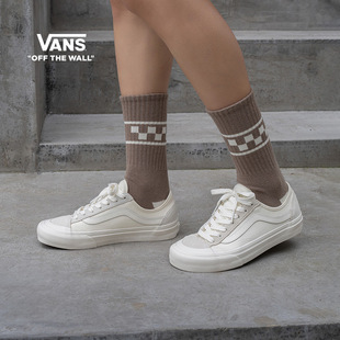 Vans范斯官方 Style 136 VR3 SF侧边条纹男鞋女鞋白色板鞋低帮