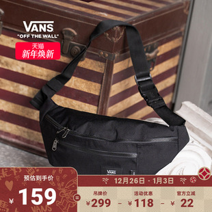 Vans范斯官方 高街 男女情侣腰包纯黑个性
