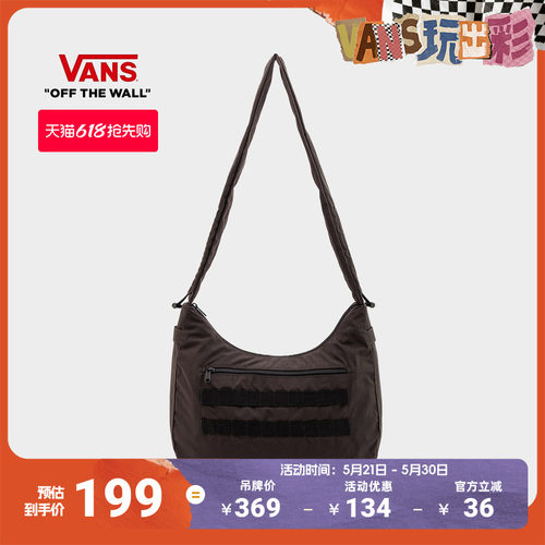 Vans范斯官方男女挎包灰黑色