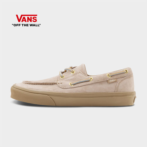 Vans范斯官方 2-Eyelet Boat Shoe棕色一脚蹬船鞋男鞋女鞋板鞋