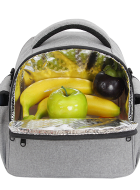 饭盒袋便当手提包女保温铝箔加厚带饭午餐包日式小学生便当三用包