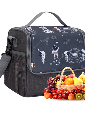 新款太空漫步系列便当包加厚防水铝箔保温手提包上班族带饭饭盒