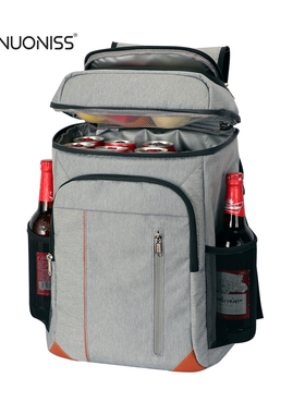 22L牛津布加厚防水双层保温背包户外野餐包冷藏啤酒开瓶器手提包
