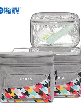 l12-5双层保温袋手提袋铝箔保冷饭盒便当包大容量户外露营野餐包