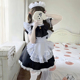 lolita软妹连衣裙动漫展万圣节cosplay女装 cos大码 黑白女仆装 经典