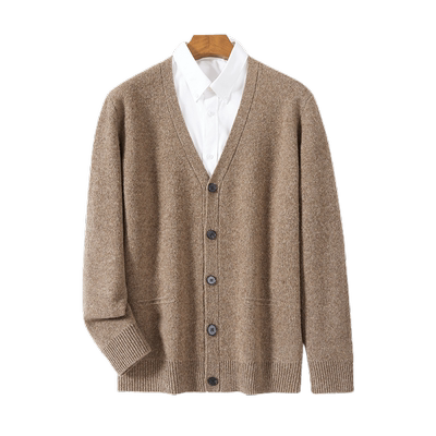 【加厚纯羊毛】男式保暖毛衣商务