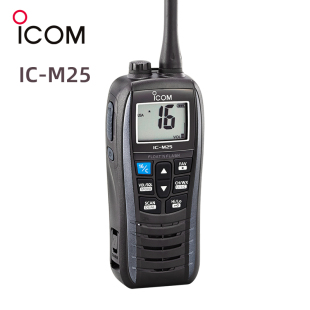 ICOM艾可慕IC M25VHF M25对讲机海事船用甚高频浮漂对讲机防水IC