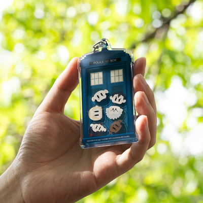 赛凡Doctor Who神秘博士正版周边Tardis塔迪斯戴立克摇摇乐钥匙扣