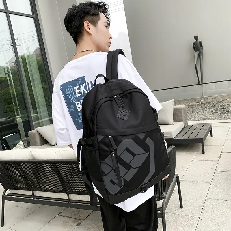 高中生书包男ins潮酷简约电脑背包女2025新款双肩包大大容量
