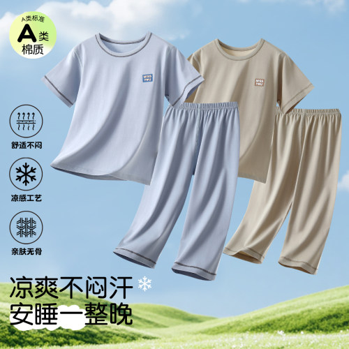 A类纯棉夏季凉感宽松家居服