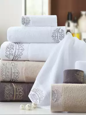 Pure cotton bath towel cotton bath wrap towel increased water absorption quick-drying adult household male and female couple pair pair Pat 2