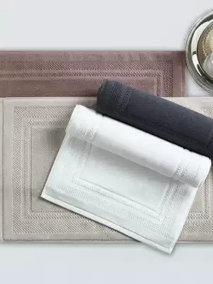 Hotel pure cotton absorbent floor towel toilet thickened non-slip floor mat Bathroom powder room household towel floor mat machine washable