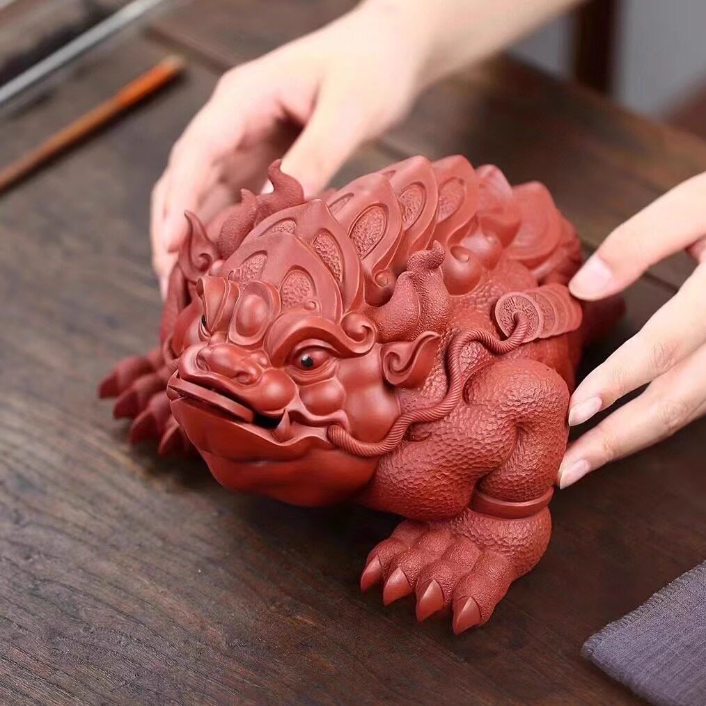 宜兴紫砂茶宠【大将军王蟾】精品
