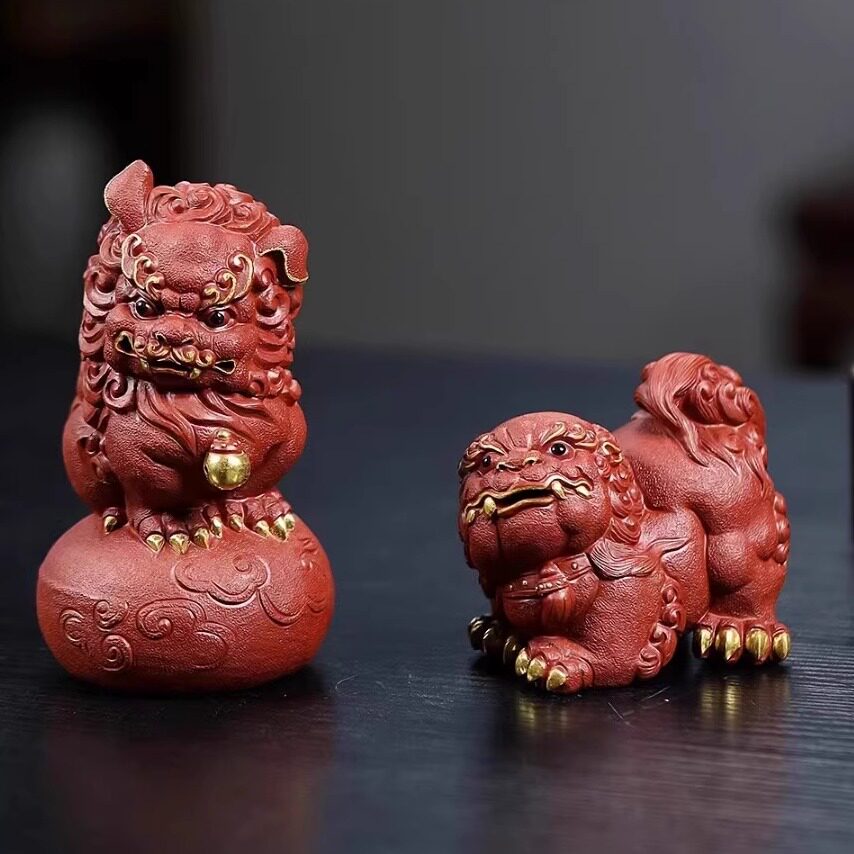 高端紫砂【事事如意】狮狮如意