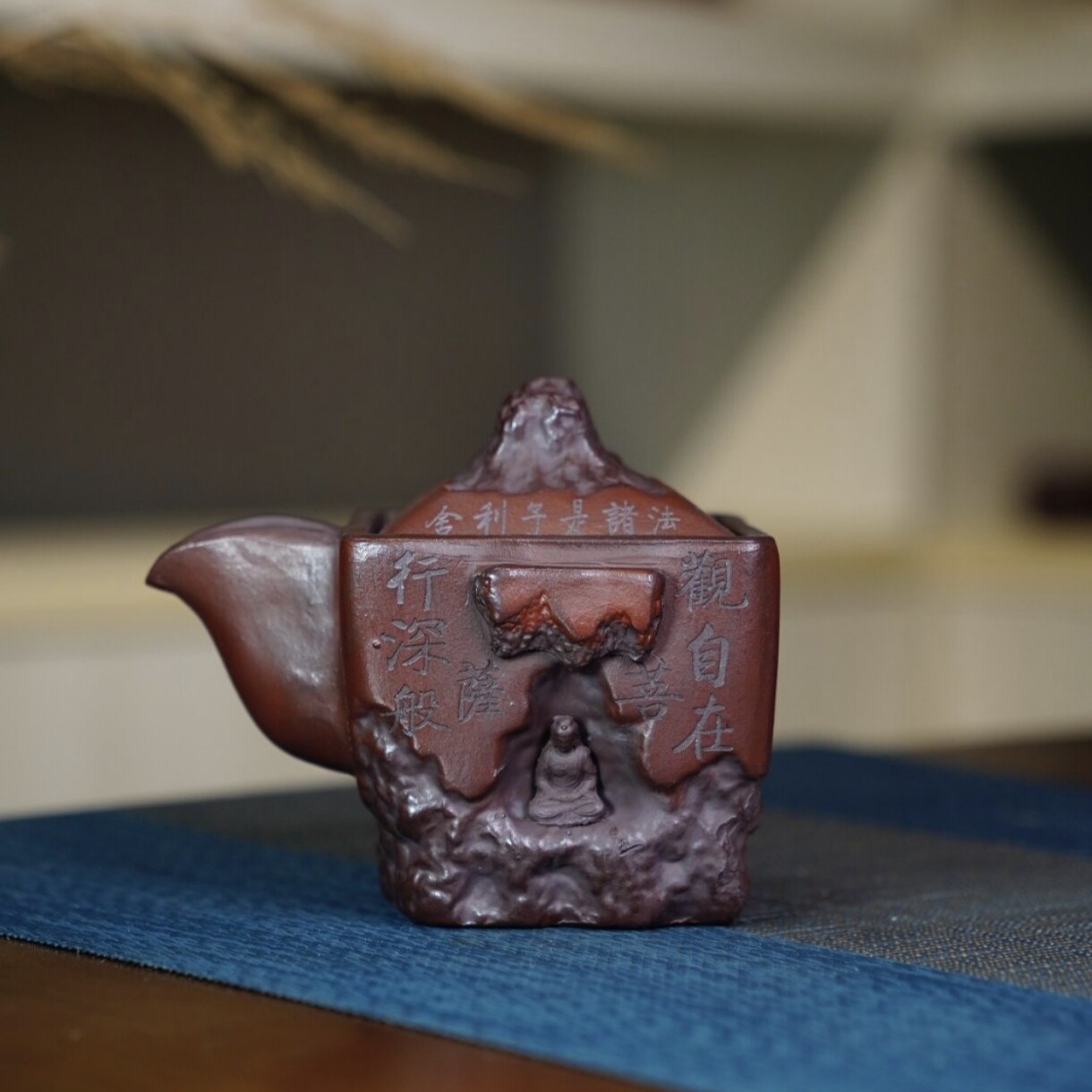 宜兴紫砂石窟佛主人杯原矿精品
