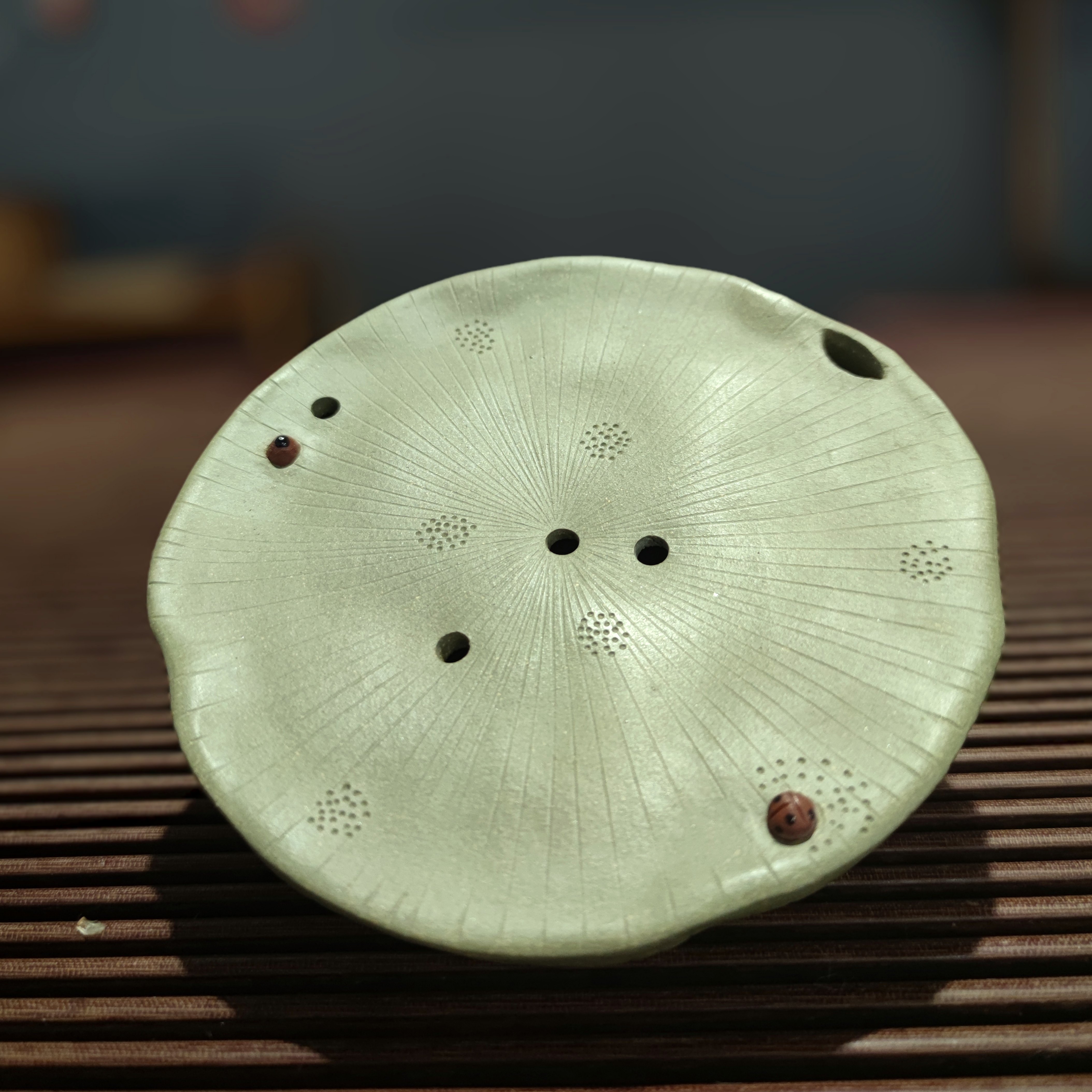 宜兴紫砂莲蓬壶承干泡台茶盘茶海储水茶托托盘盖置原矿手工精品