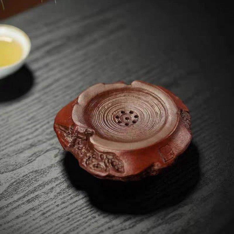 宜兴紫砂壶承【太湖石小干泡台茶托】精品储水式家用纯手工家用