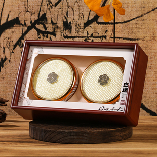 杏运双拼双圆虫草海参燕窝鹿茸片西洋参红参石斛滋补品礼盒木盒