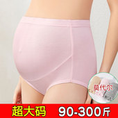 头300斤 莫代尔加肥加大高腰孕晚期可调节宽松裤 200斤大码 孕妇内裤