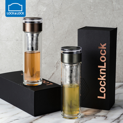 乐扣乐扣玻璃水lock男士商务杯子