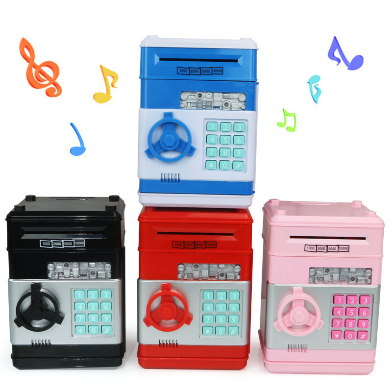 卡通密码箱存钱罐只进不出音乐
