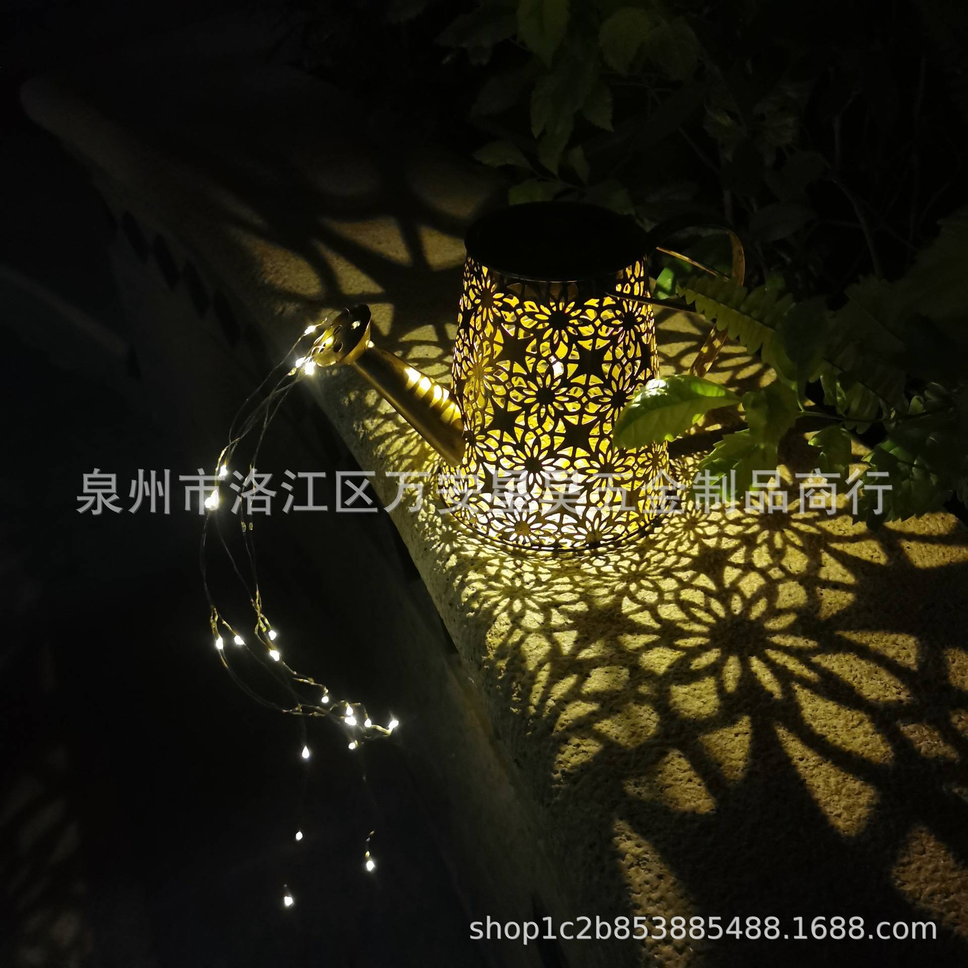 铁艺太阳能户外水壶灯花园别墅
