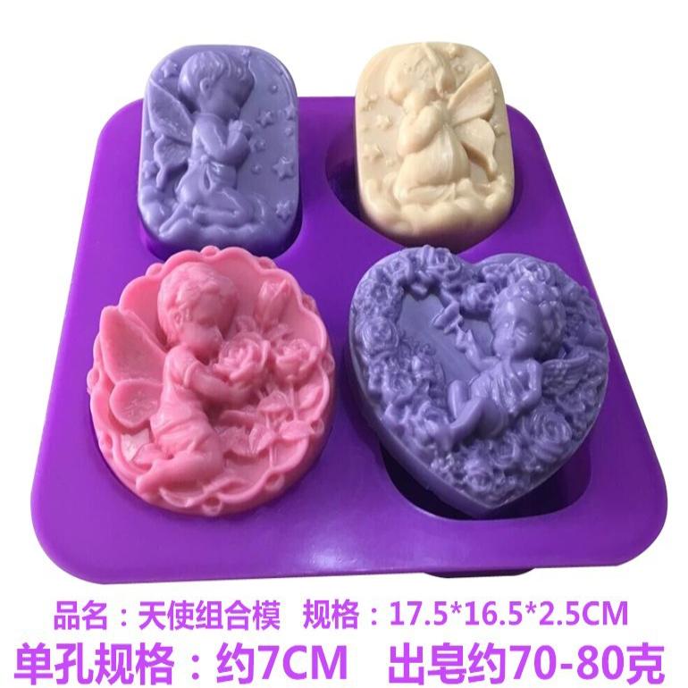供应硅胶蛋糕模具手工皂天使