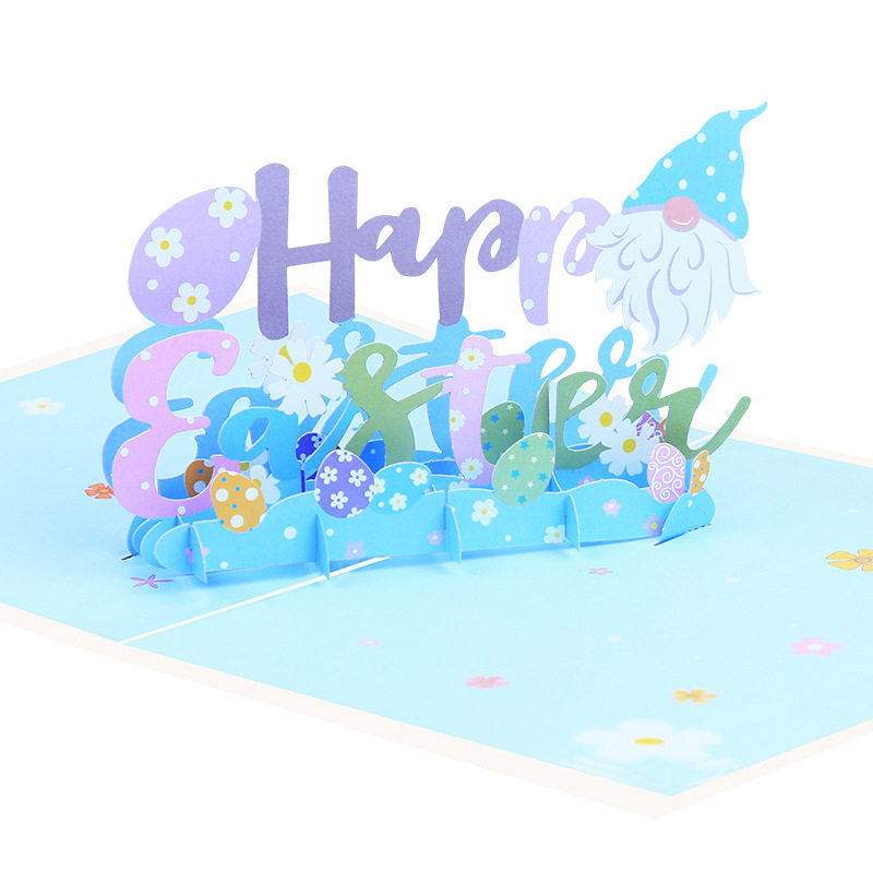 供应新款复活节立体贺卡3D节日