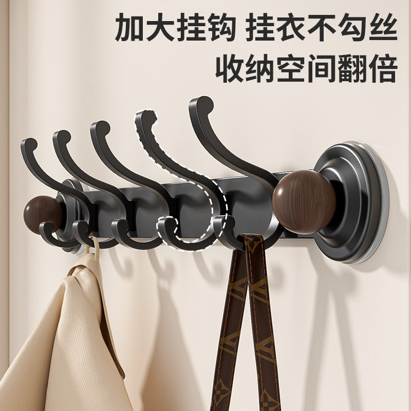 免打孔吸盘式双层挂钩无痕门后