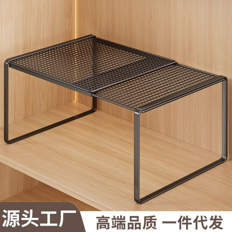 衣柜分层隔板卧室可伸缩置物架柜子隔层隔断橱柜鞋柜分隔收纳