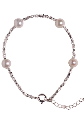 碎银几两珍珠吊坠项链女轻奢