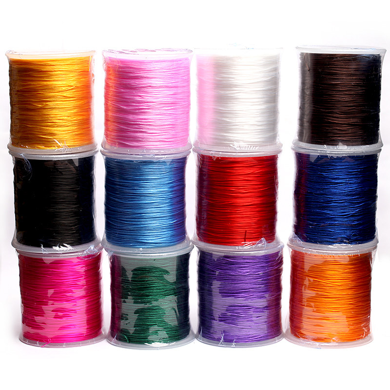 千琪水晶线佛珠扁形弹力线松紧线diy手工手链串珠线绳子