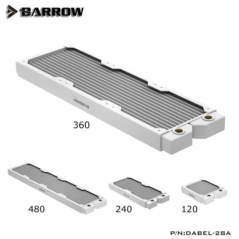 barrow高密度单波紫铜28MM水冷排