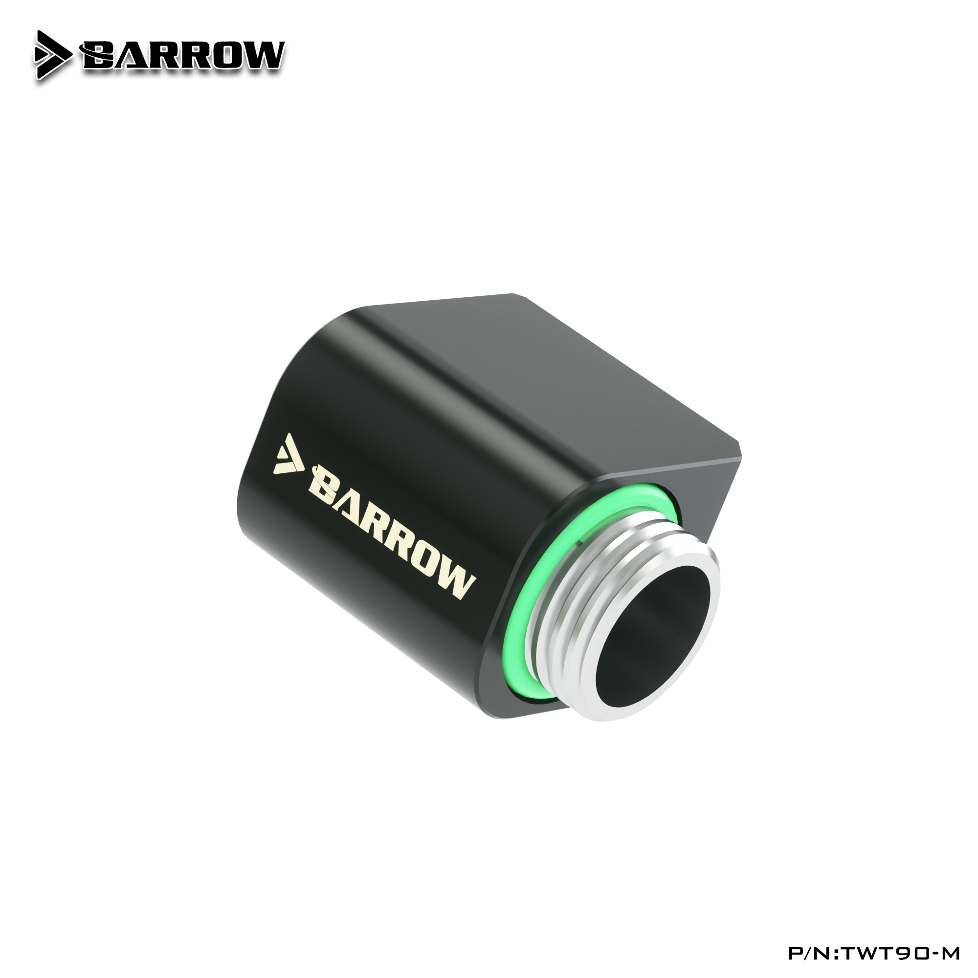 Barrow MINI 90度旋转转接座 超矮21MM 旋转弯头 水冷接头TWT90-M 电脑硬件/显示器/电脑周边 散热器/风扇 原图主图