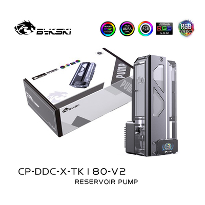 Bykski CP-DDC-X-TK180-V2  5V发光幻彩方形水箱水泵组合 DDC水泵