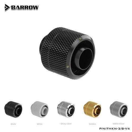 BARROW黑/亮银厚管用手拧接头