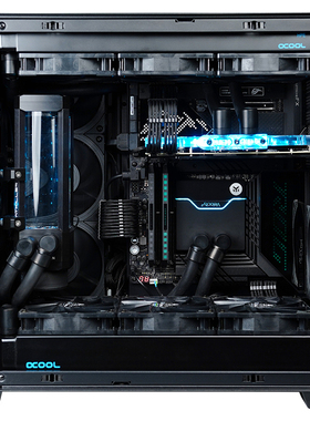 发烧友水冷|联力O11 EVO 黑色软管3冷排EK分体式CPU水冷 显卡散热