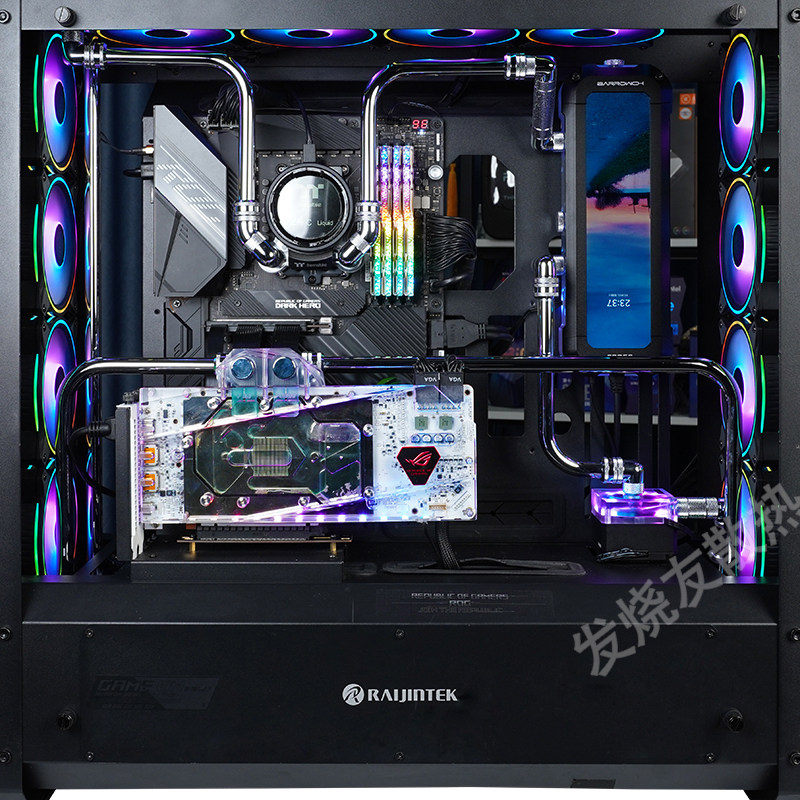 发烧友水冷| RAIJINTEK宗旸机箱 TT数显CPU水冷头 分体式铜管方案