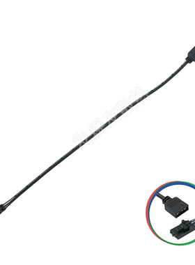 联力积木风扇飞机头转接线5V主板同步灯光线海盗船HD/LL120