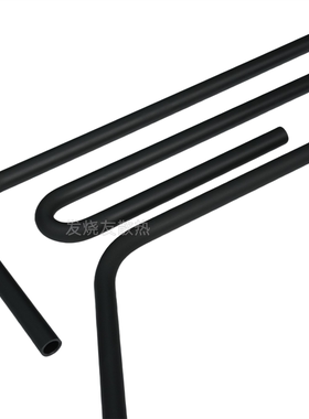 CZHORDE 14MM黑色磨砂亚克力硬管  可弯管90度 内10外14MM 耐高温