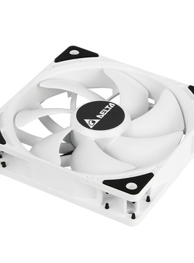 台达（DELTA）AK-12B台式主机白色电脑机箱智能温控风扇12cm静音