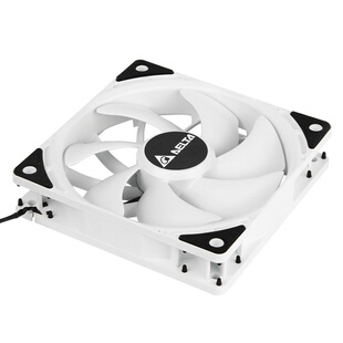 台达（DELTA）AK-12B台式主机白色电脑机箱智能温控风扇12cm静音