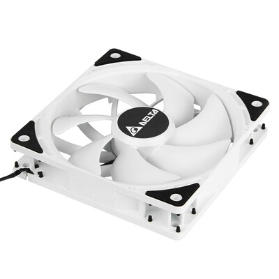 台达白色电脑机箱静音温控风扇