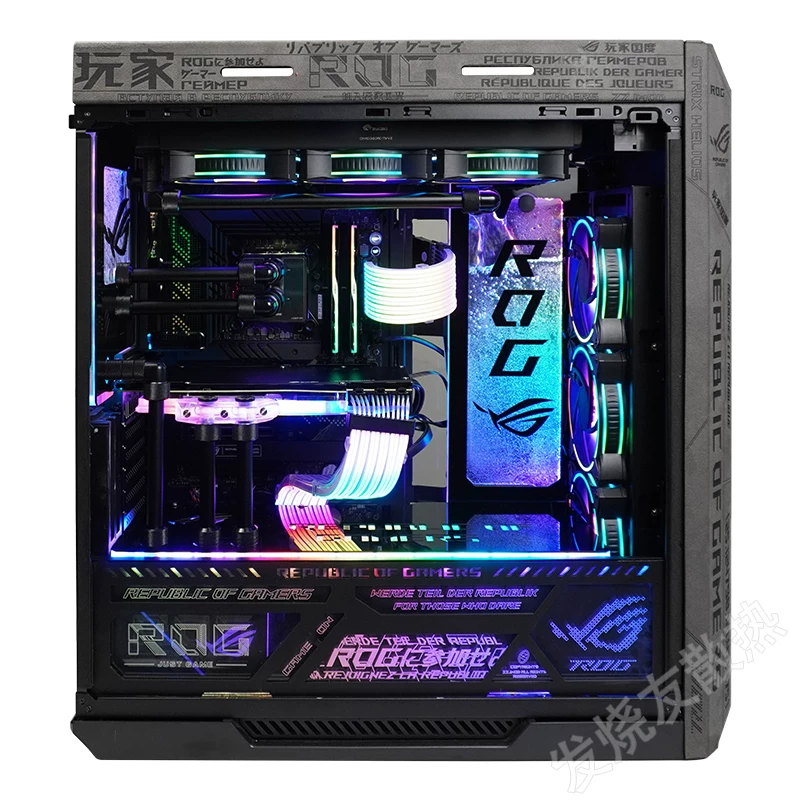 Стесненные водяной кулер | ASUS ROG Солнечный Бог Жесткая трубка Подводная плата водяной дороги План EK раздел воды холодная