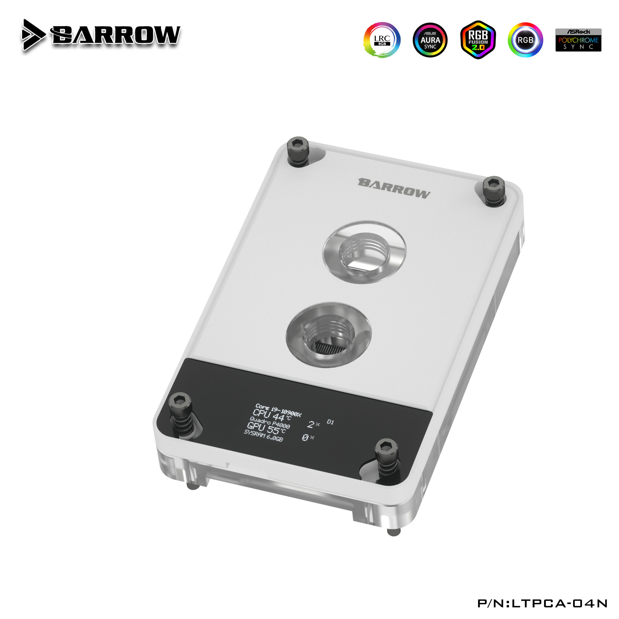 BarrowAMDCPU水冷头监控屏