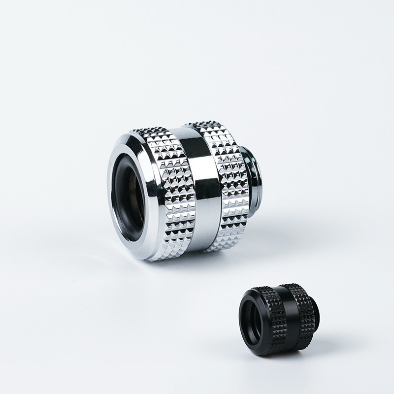 水冷散热器 硬管快拧接头 支持外径14MM硬管 内置4密封圈